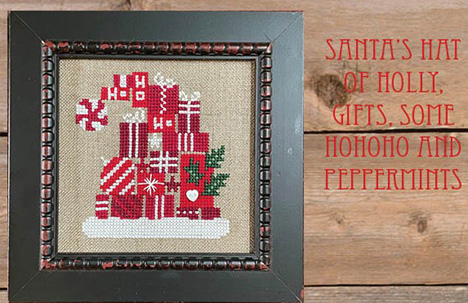 Santa's Hat of Holly, Gifts, some HO HO HO & Peppermints Zipper